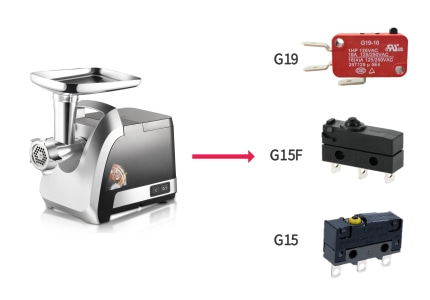 港源電子｜專為絞肉機打造的微動開關解決方案